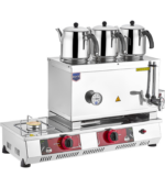 Remta Çay Kazanı-Ocağı 3 Demlikli Gazlı ve Elektrikli N13(E)